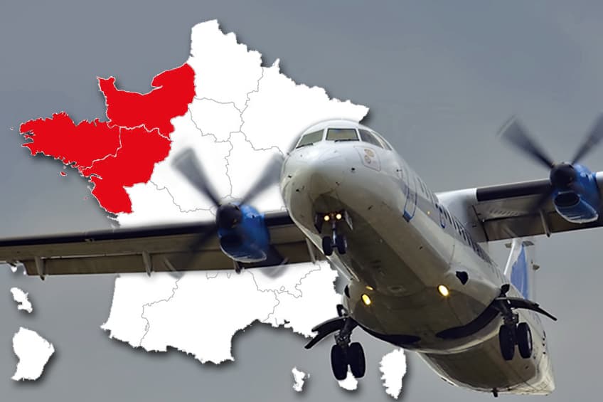 Vuelos chárter - Aeropuertos Oeste de Francia