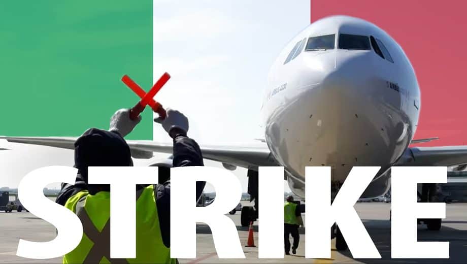 Grève transports aériens Italie